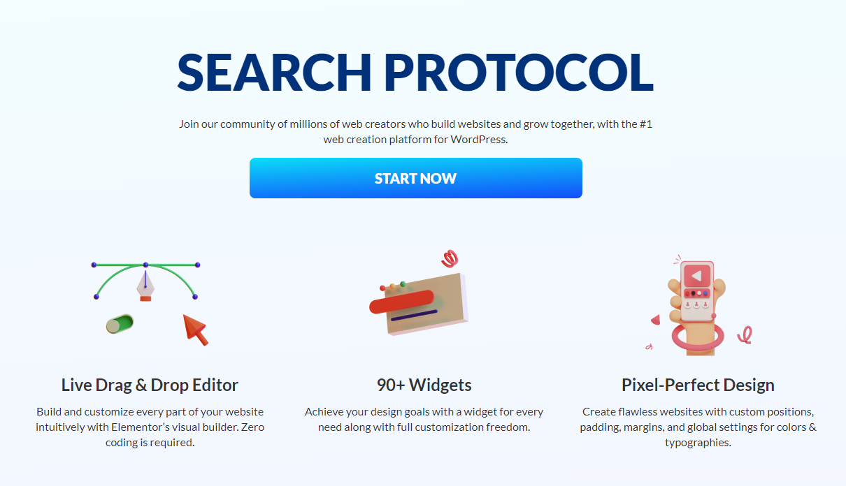 Search Protocol is a project to create a WEB3.0 website with no code. All users will be able to use our service simply by connecting the wallet.
