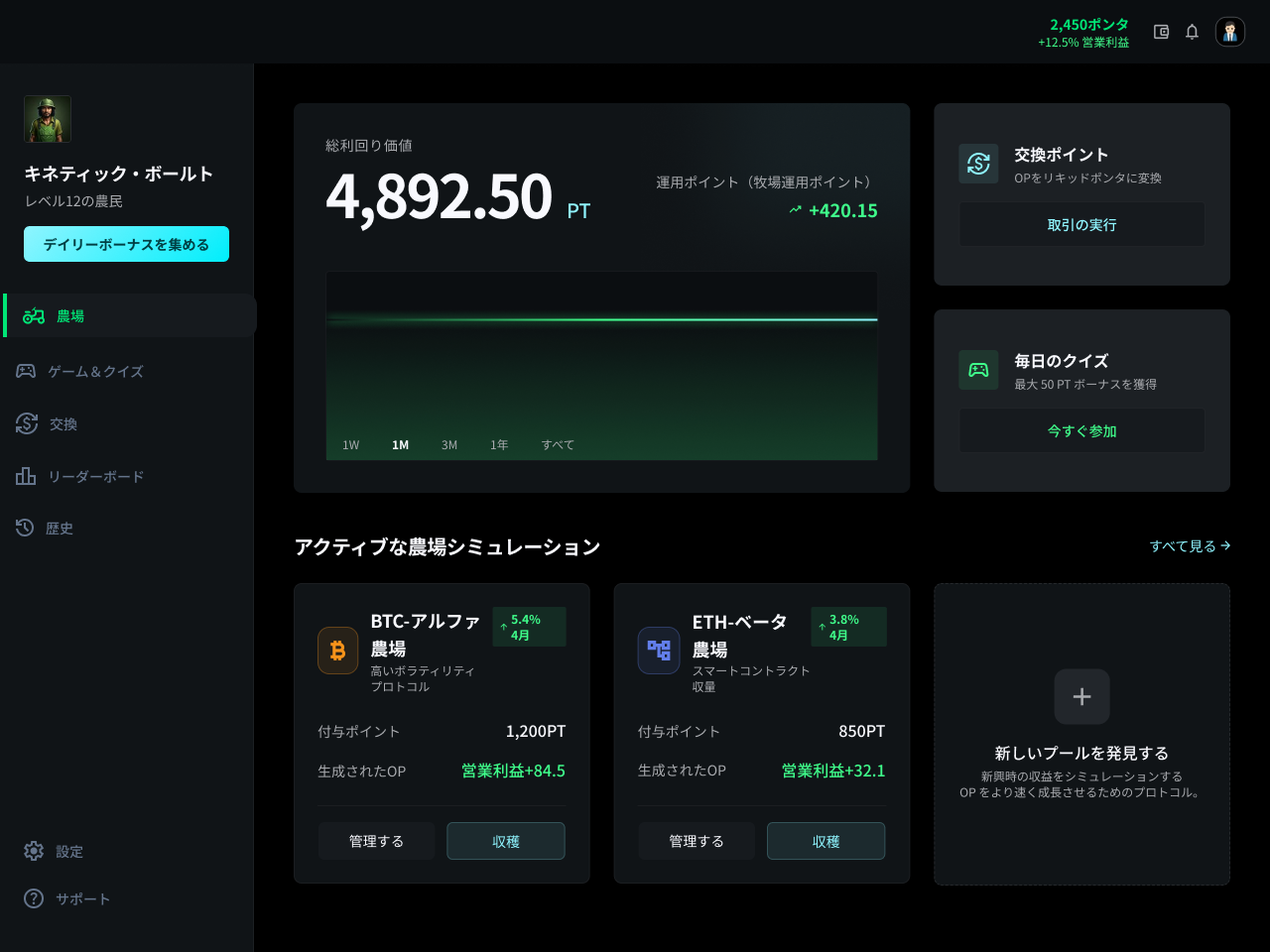 本サービスをベースとした資産運用シミュレーションサービス