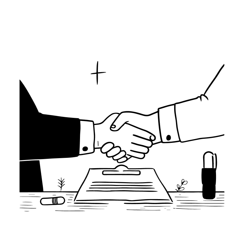 Engineer illustration representing human governance in Solashi's AI SDLC process